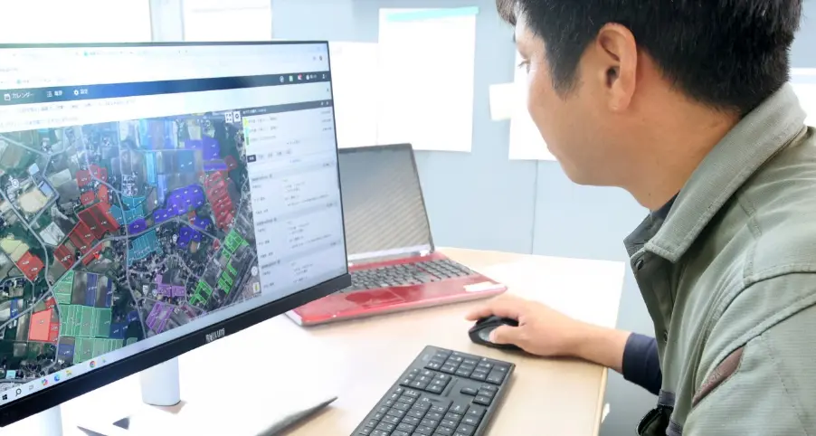 営農支援ソフト活用風景